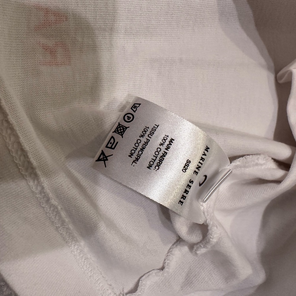 Marine Serre white T-Shirt with Red Logo - Picture 5 of 5